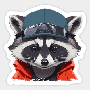 Raccoon Boy Sticker